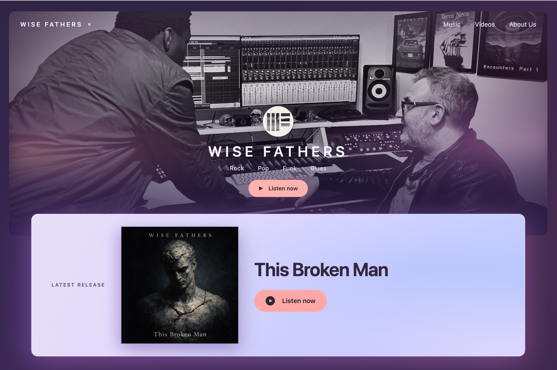 Wise Fathers Website Relaunch